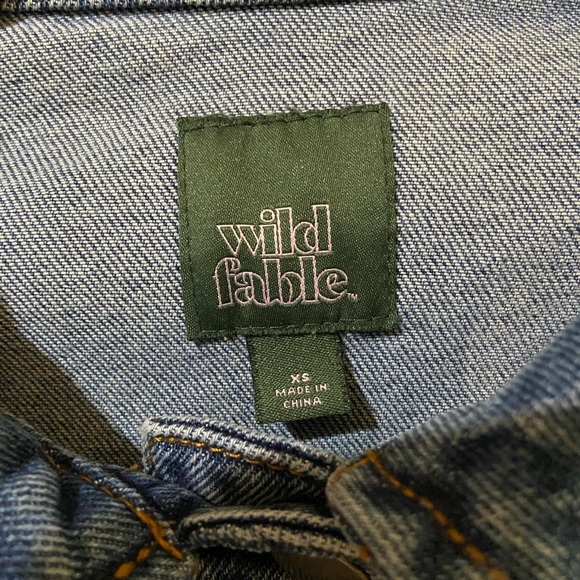 Wild Fable Cropped Denim Jean Jacket - Picture 2 of 9